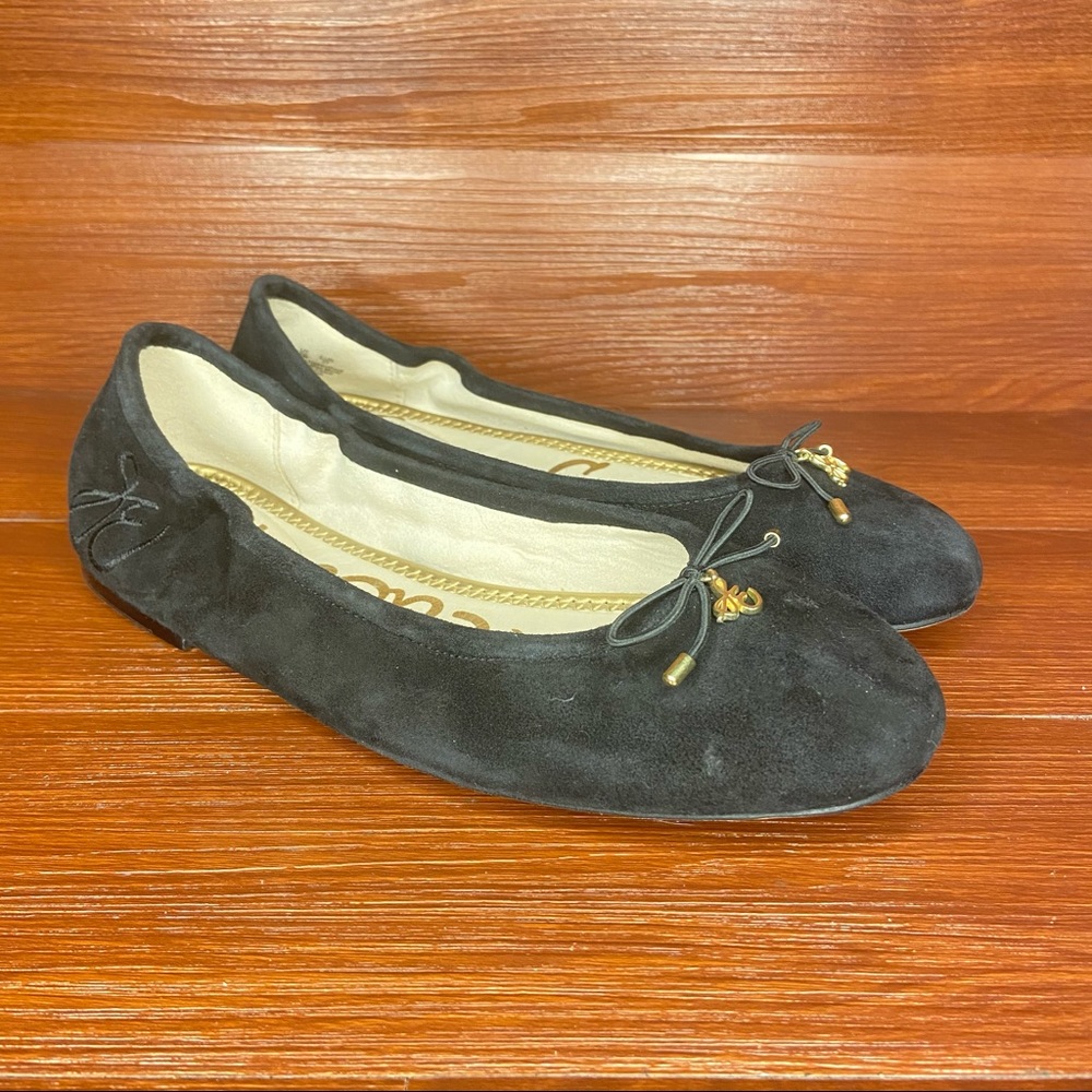 Sam Edelman Felicia ballet flats black suede 7Wide
